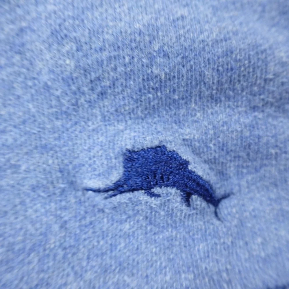 Tommy Bahama Hoodie Mens M Blue‎ Marlin Pullover Sweatshirt Preppy Casual Beach